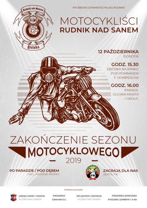 plakat-zakonczenie-sezonu Plakat Motocykliści Rudnik nad Sanem