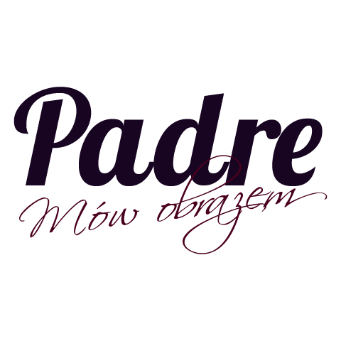 Padre mów obrazem logo Wersje podstawowa logo